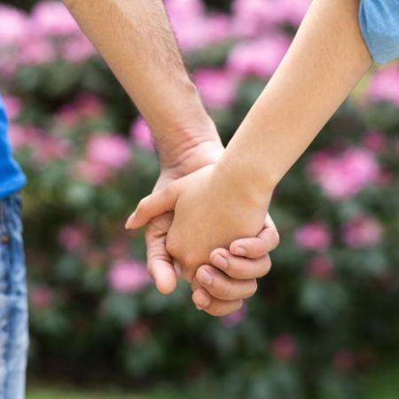 couple holding hands