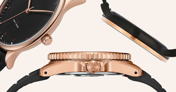 rose gold watches feature