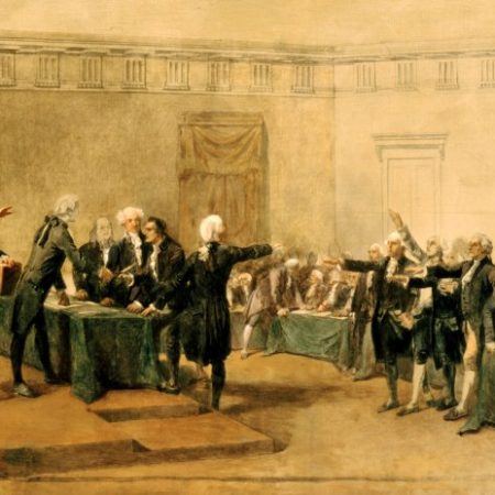 signing declaration independence painting