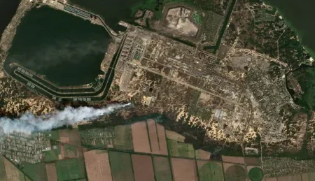 ukraine zaporizhzhia nuclear plant fires